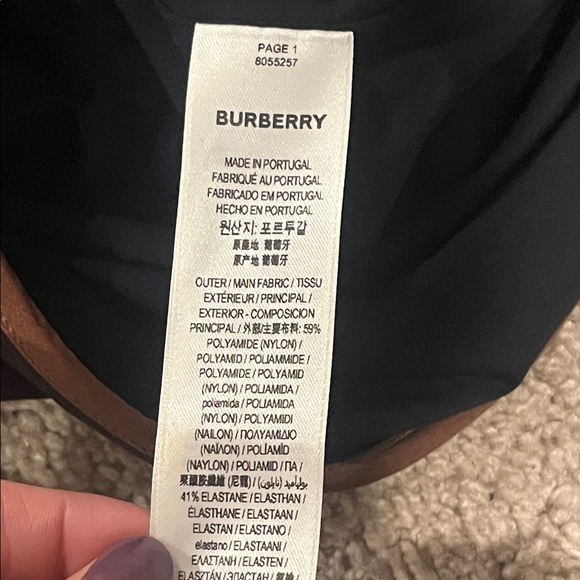 BURBERRY Cleddau Check one piece in Dark Birch/brown NWT - Picture 12 of 16